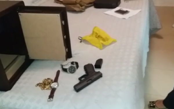 Polcia Civil encontra pistola e munies em cofre na casa de Valdir Piran; veja vdeo