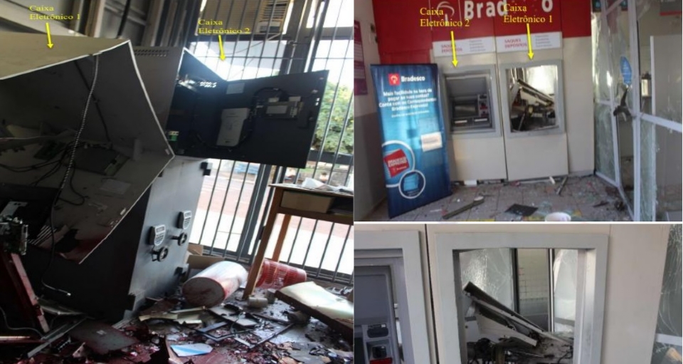 Criminosos que explodiram caixa eletrnico de banco no interior so condenados a 9 anos