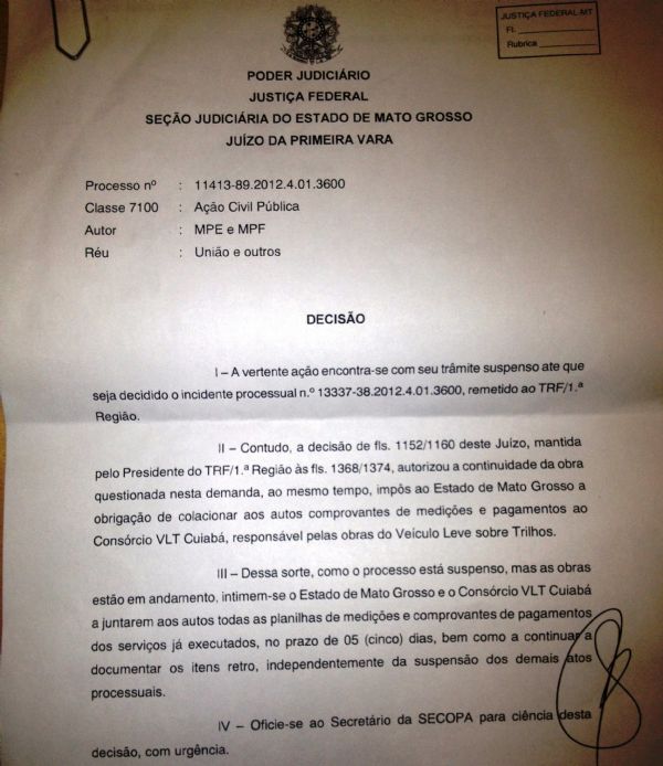 Estado e consrcio tm 5 dias para prestar informaes a juiz sob pena de suspenso do VLT
